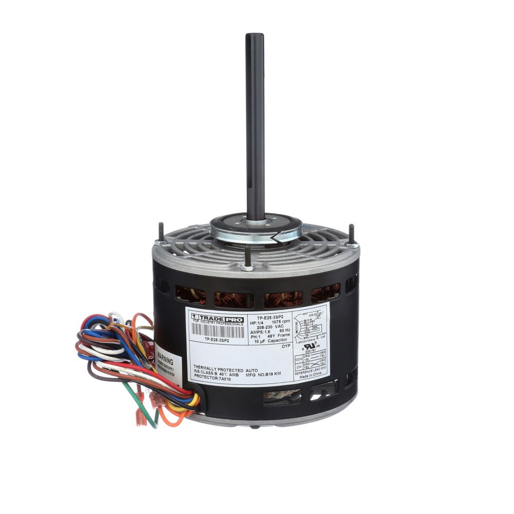 TradePro 1/4 HP 3-Speed PSC Blower Motor 208-230V